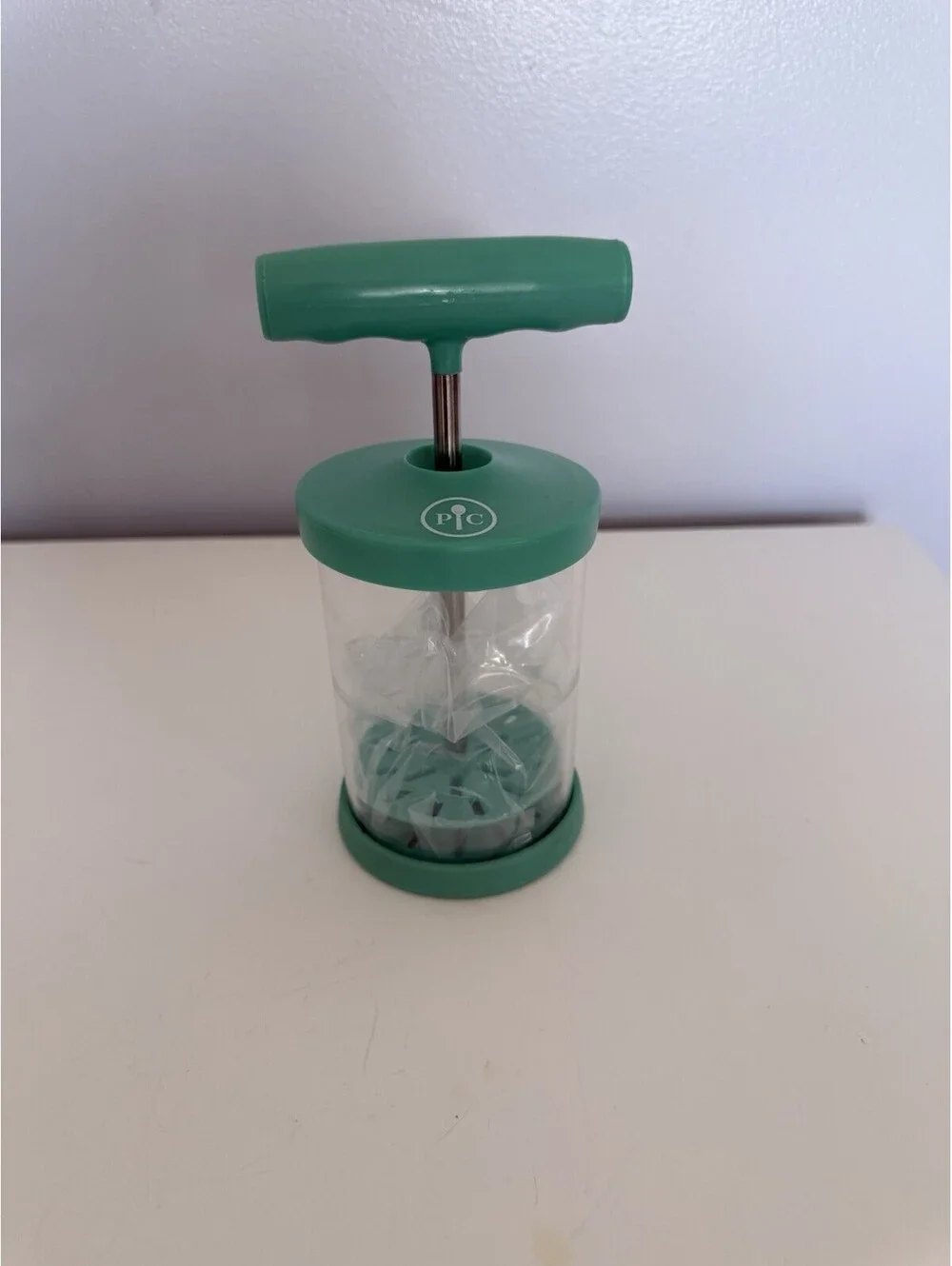 Pampered Chef Whipped Cream Maker #1461 Teal EUC